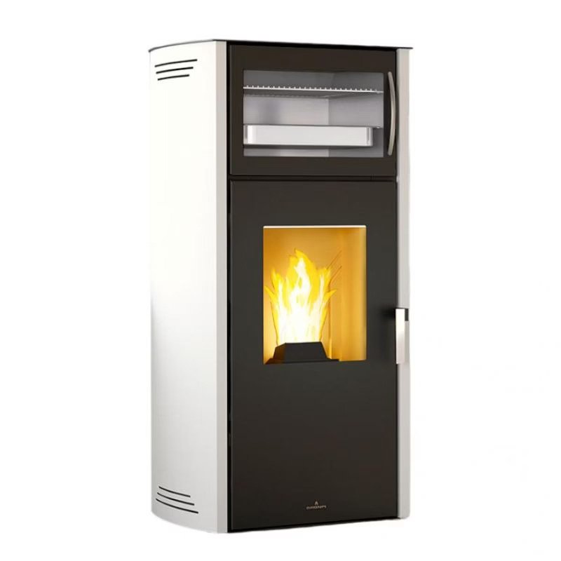 Salamandra a pellets Bronpi Noa Horno 11 kW com forno