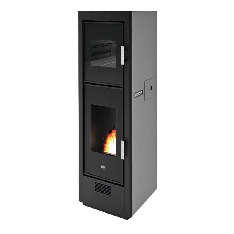 Salamandra a pellets Eva Calor Biscotto 7,5 kW com forno