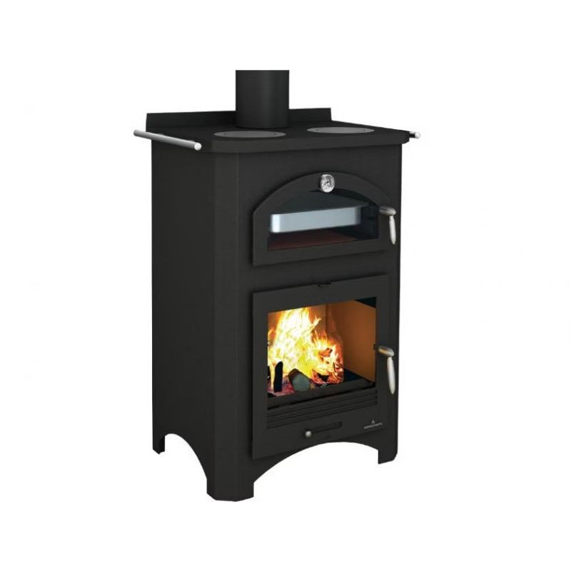 Salamandra a lenha Bronpi Monza 14 kW com forno