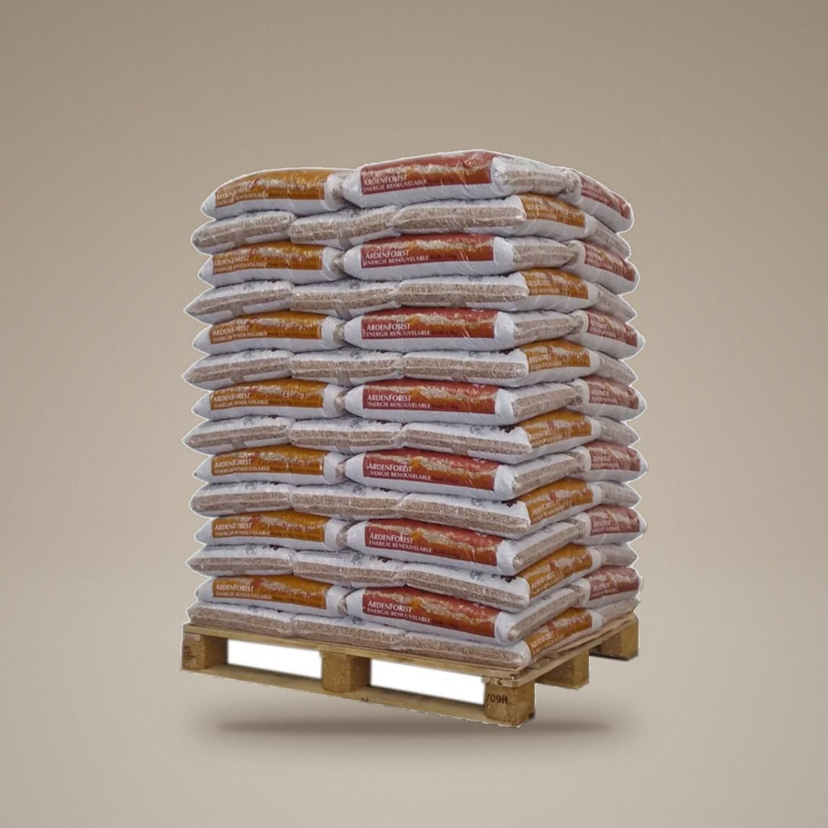 Pellets Ardenforest DIN Plus – palete de 70 sacos de 15 kg