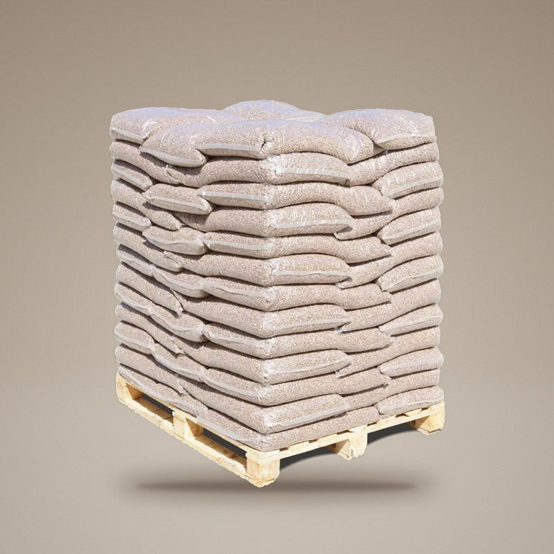 Pellets DIN Plus 8 mm – palete de 75 sacos de 10 kg