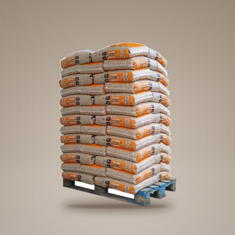 Pellets Solaris DIN Plus – palete de 65 sacos de 15 kg