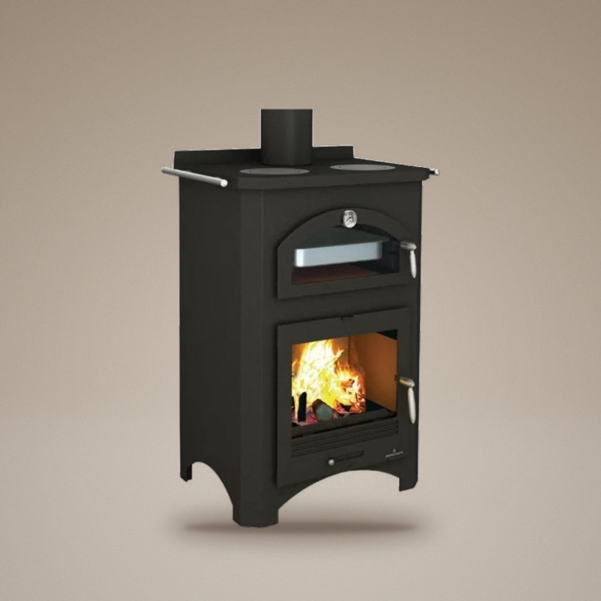 Salamandra a lenha Bronpi Monza 14 kW com forno