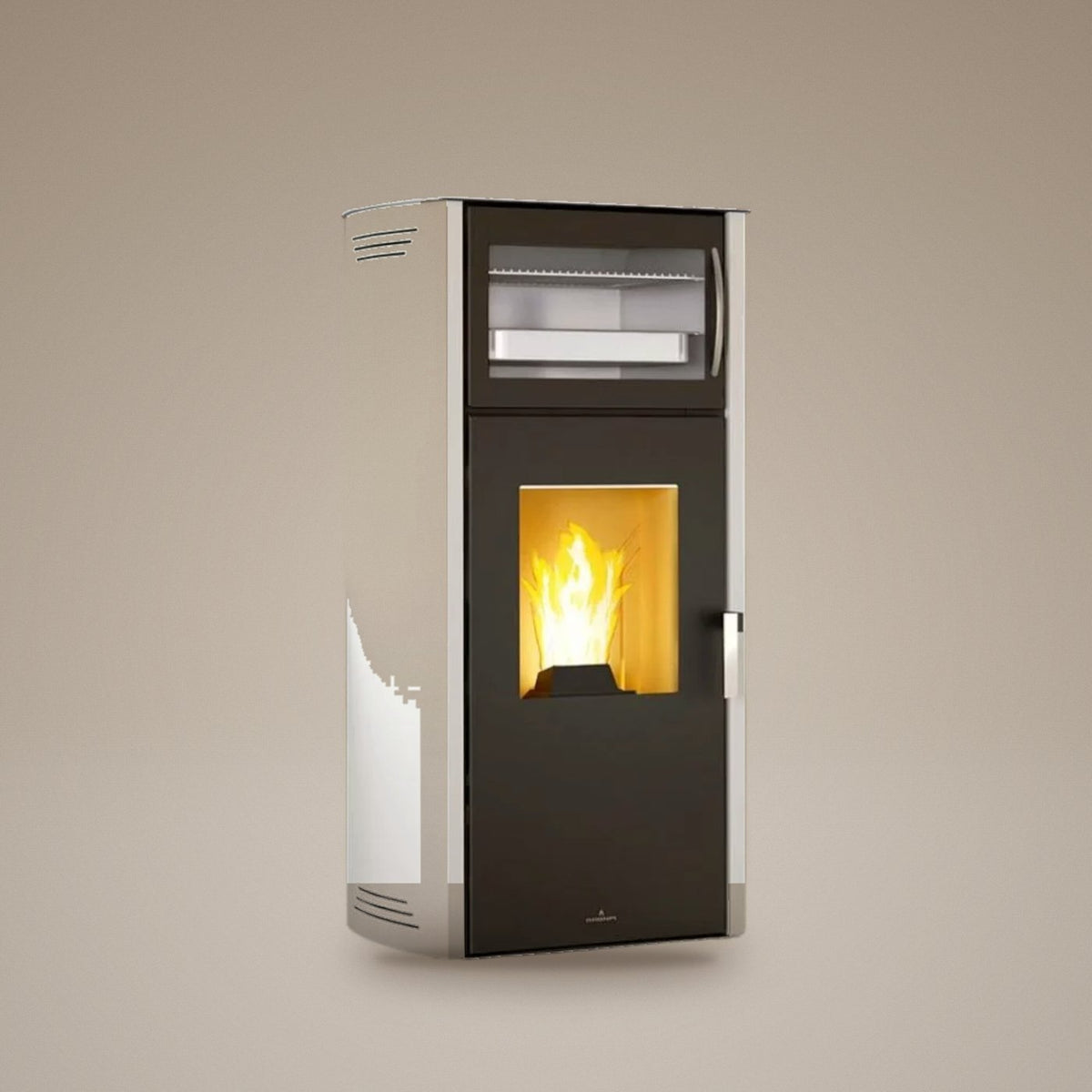 Salamandra a pellets Bronpi Noa Horno 11 kW com forno