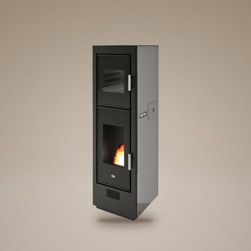 Salamandra a pellets Eva Calor Biscotto 7,5 kW com forno