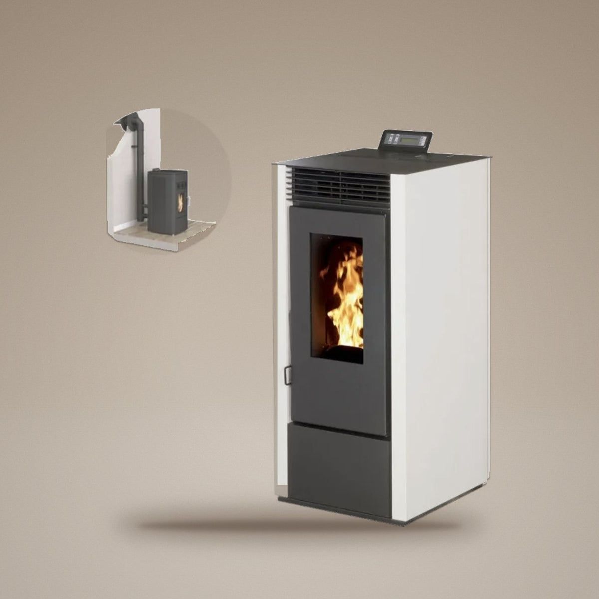 Salamandra a pellets Marina 14 kW